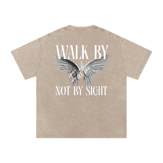 Faith Snow Washed Oversized Cotton T-Shirt