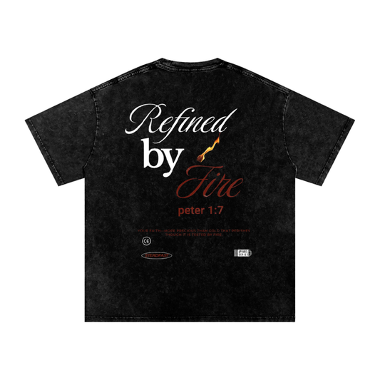 refined by fire Cotton T-Shirt