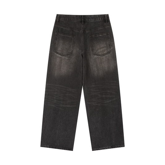 Vintage Wash Heavyweight Denim Jeans