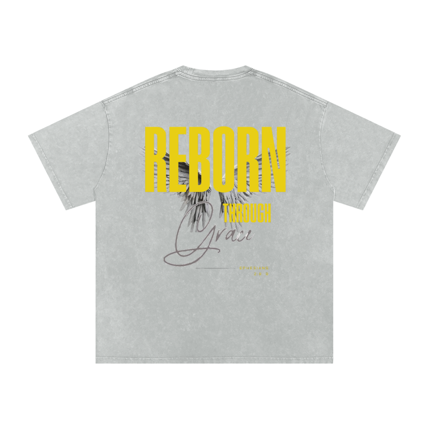 Reborn Snow Washed Oversized Cotton T-Shirt