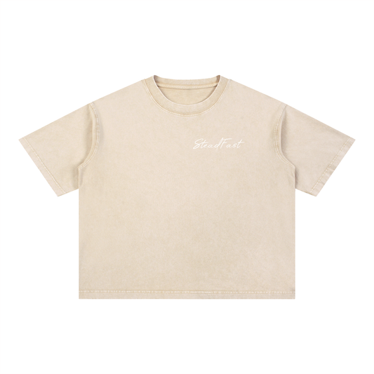Paid in full Mineral Wash Boxy Cotton T-Shirt