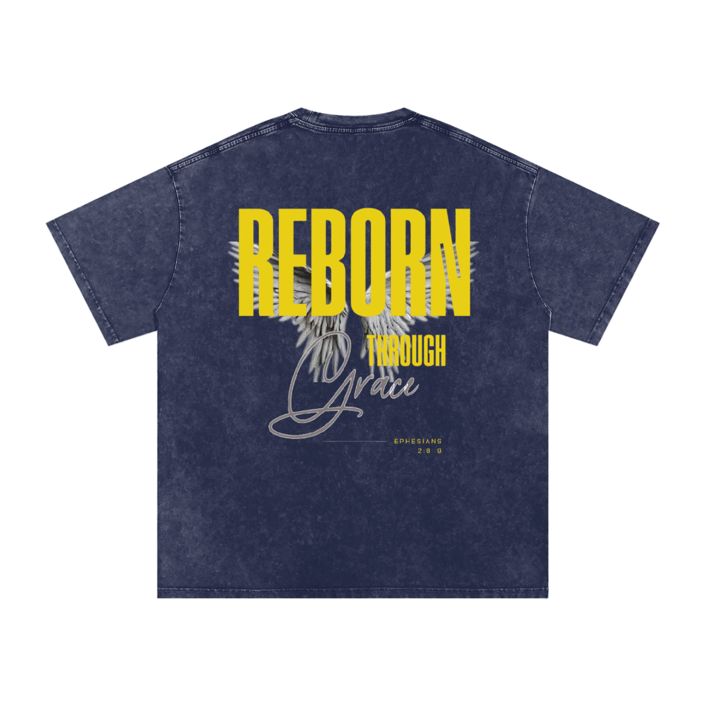 Reborn Snow Washed Oversized Cotton T-Shirt