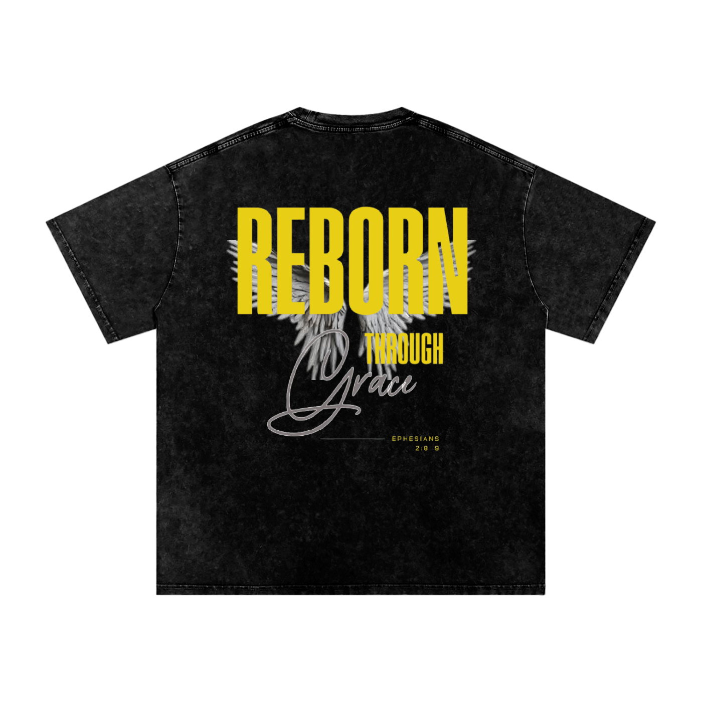Reborn Snow Washed Oversized Cotton T-Shirt